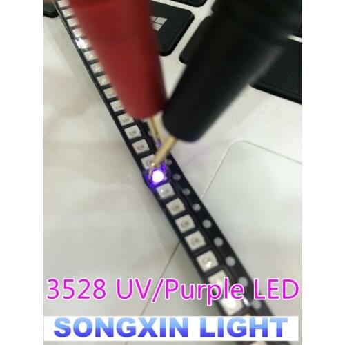 SMD led diode 50pcs 3528/1210 purple/uv smd/smt plcc-2 high quality ultra bright light-emitting diodes