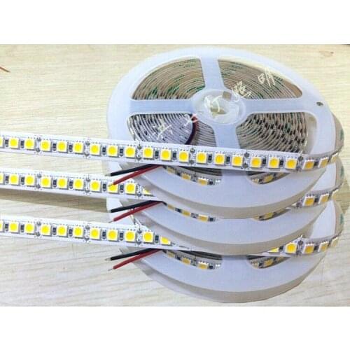 LED strip 5050 120LEDs/m 5M 600LED Super Bright 2835 LED Flexible Strip Light White,White warm DC12V Fita de Led
