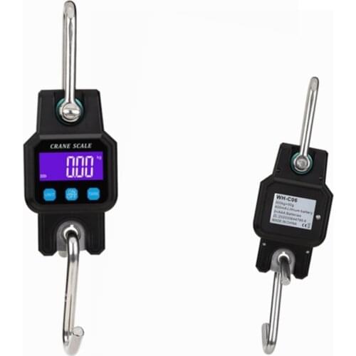300kg/50g Micro Crane Scale Rechargeable Hanging Hook Scales 4.0 Bluetooth Digital USB Stainless Steel Heavy Duty Weight Balance
