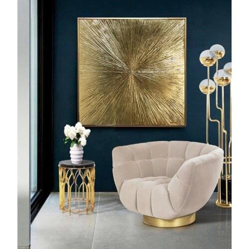 High Quality Silver Knife Thick Oil Painting canvas art picture Hand painted Abstract Grey Silver Oil Painting corridor