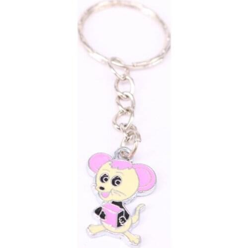 1Pcs Mouse Charm Keychain For Keys Car Key Ring Souvenir Gifts Jewelry Accessories KC48