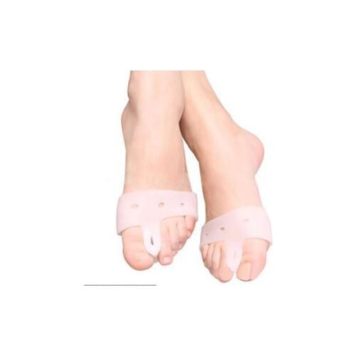 2PCS Toe Separator Bunion Adjuster Toe Valgus Guard Feet Care Silicone Gel Foot Fingers Thumb Valgus Protector