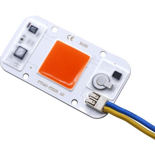 2pcs LED Plantlight LED COB Phytolamp Chip 50W AC220V No need driver outdoor full spectrum growing tent box aquatic