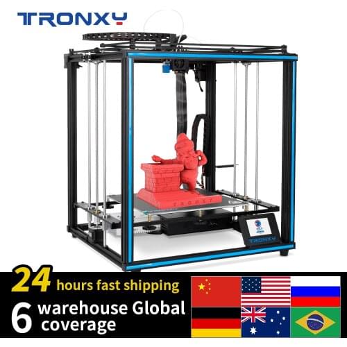 Big sale Tronxy X5SA 3D Printer Kit CoreXY DIY Kits touch screen auto leveling filament sensor High-precision 3d printing