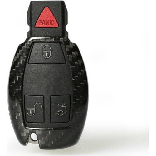 Real Carbon Fiber Car Key Case Cover Remote Car Key Fobs for Benz AMG W117 Cla45 W205 C63 W212 E63 W207 W176 A45 X156 Gla45