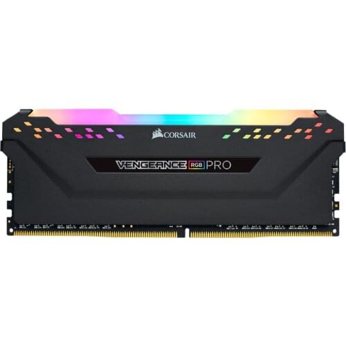 CORSAIR VENGEANCE® RGB PRO 8GB (1 x 8GB) DDR4 DRAM 3000MHz 3200MHz C16 Memory 3600MHz C18 Kit—Black