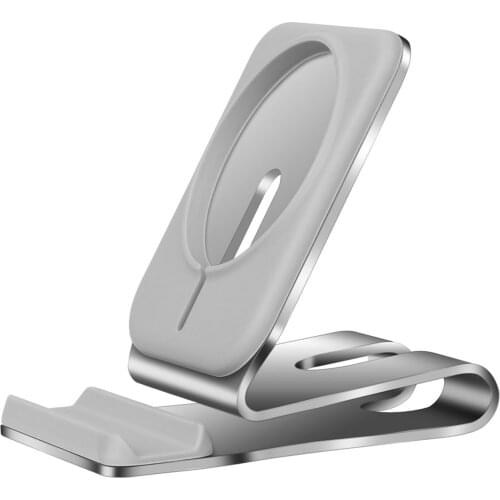 Mobile Phone Bracket Support Magnetic Charger Phone Holder For iPhone 12 Mini Pro Max Wireless Charging Stand Base Non-slip