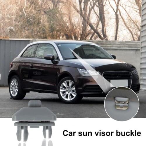 For A1 A3 A4L A5 A6 A7 Q5 8U0857562A Grey Interior Gray Sun Visor Clip Holder Hook Bracket Hanger