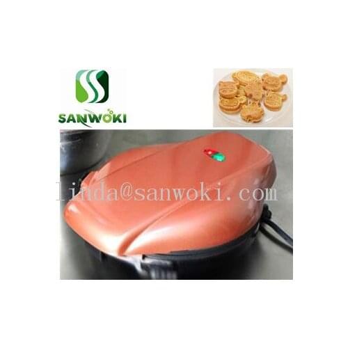 Household mini tiger shape muffin machine cartoon waffle roaster machine rabbit shaped cake baker machine animal bread maker