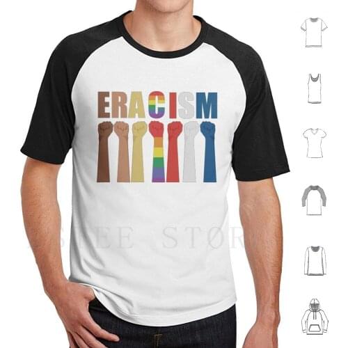 Eracism T Shirt Cotton Men Diy Print Eracism Racism Unity Racial Equality Feminist Black Lives Matter I Cant Brethe