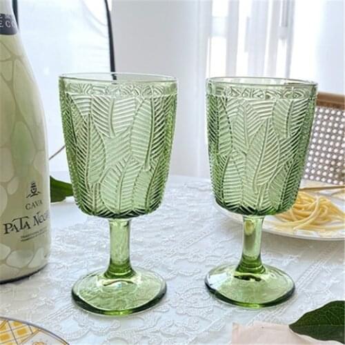 Exquisite Cameo Glass Goblet Retro Red Wine Wine Glass