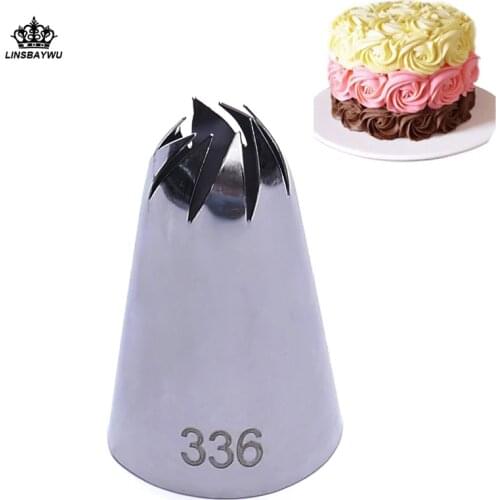 1Pcs #336 piping nozzles Large Size Stainless steel Pastry Nozzles Cake Cream Decoration Head Bakery Pastry Tips For Hot Sales