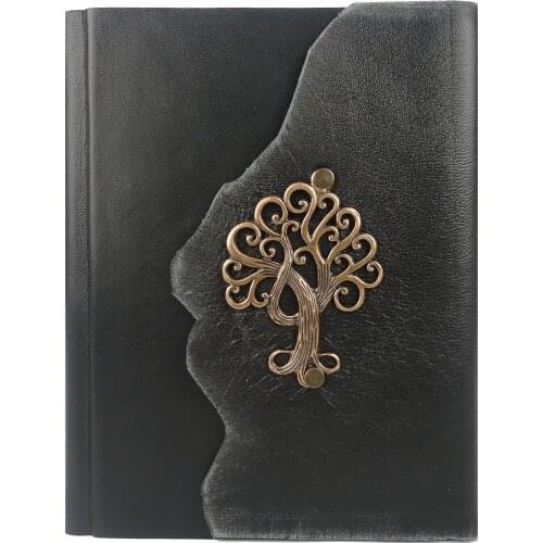 Wish Tree Figured Magnet Leather Notebook 14cm x 18cm, number of pages 512 Easy To Use Good Quality Fashionable Design
