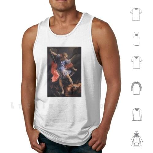 Archangel Michael By Guido Reni tank tops vest sleeveless Oil Archangel Satan Classic