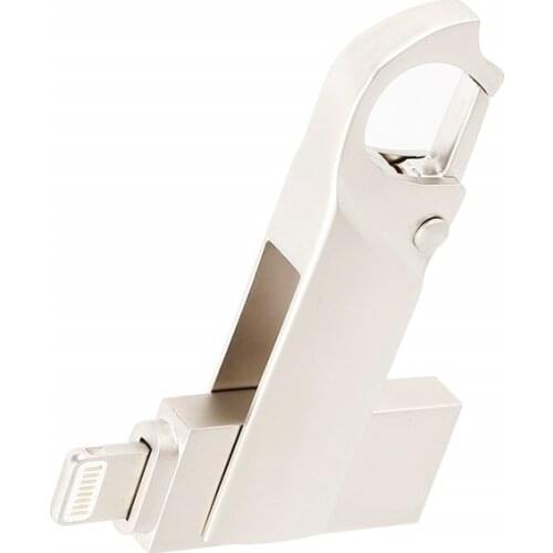 Metal Pendrive 16gb 32gb 64gb 128gb OTG USB 3.0 Flash Drive for iphone 13 12 11 X 9 8 7 6 5s se memory stick for ipad ios 256gb