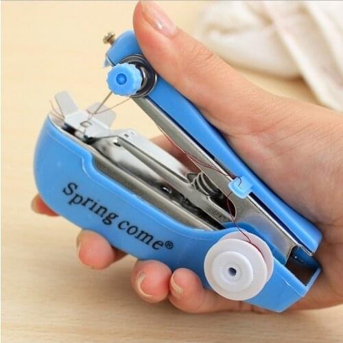 Mini manual sewing machine multi-functional handheld small practical portable sewing machine sewing tolls