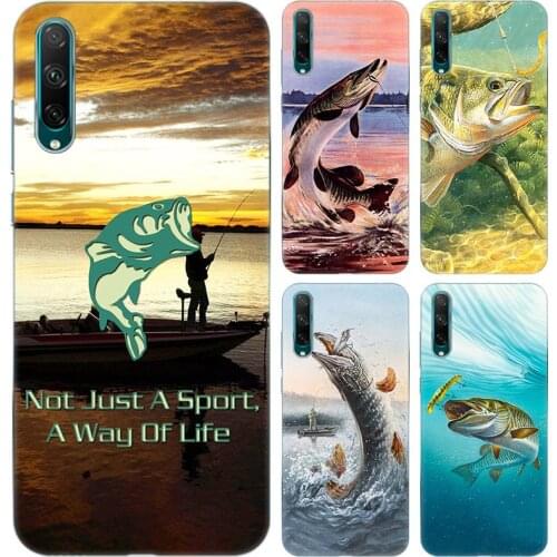 Bass Fishing Lake Fisherman Soft Case for Huawei NOVA 3 3i 5T 7 SE 8 Pro Honor 9A 9C 9S 30i 30S 30 Pro Plus 10X Lite Ru Cover
