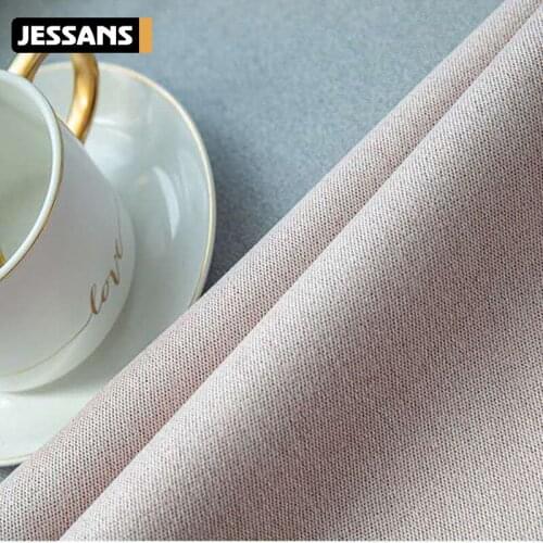 2021 New Solid Color Extra Thick Double-sided Hemp Curtains for Hotel Living Room Bedroom Blackout Curtains Customization