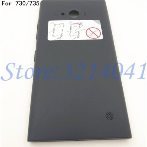 Original 4.7 inches Battery Back Cover Repair parts For Nokia Lumia 730 735 Battery Cover Case Back Housing With NFC+Logo