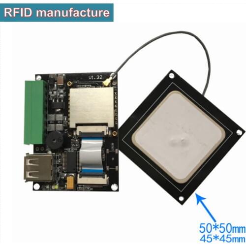 Ceramic 0dbi passive 865-928mhz small rfid uhf antenna work with UHF RFID reader module with development-board in asset tracking