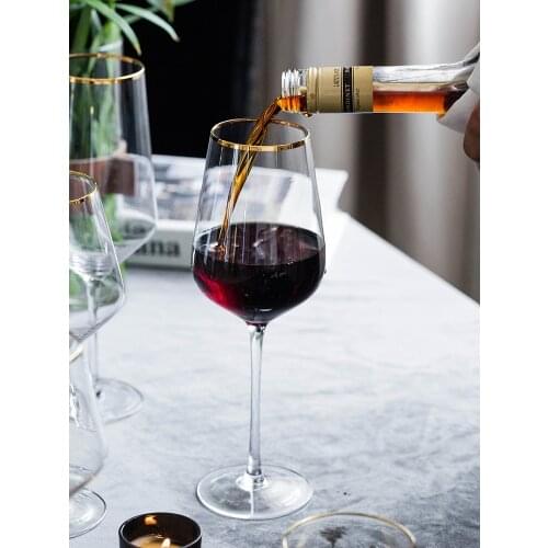 Transparent Crystal Wine Glass Champagne Goblet Whiskey Cup Decanter Kitchen Dining Bar Party Wedding Drinkware