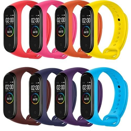 Strap Bracelet for Xiaomi Mi Band 6 5 4 3 Straps Silicone Watch Band for Xiaomi Bracelet Mi Band 3 4 5 Strap Wriststrap Bracelet