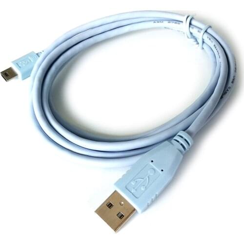 Blue mini USB 5P to USB Type A Male for Cisco1941 or 2921 Cats or for Console Cable