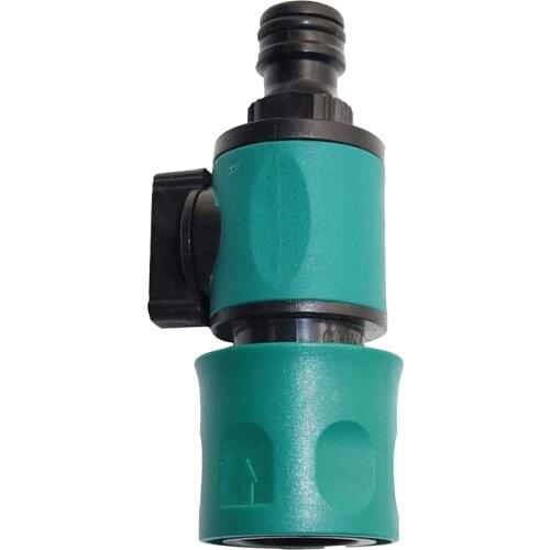 Hose Connector Pipe Tap Shut Off Valve Fitting Water Connector Garden Quick Coupler Drip Watering Tools Parts In-line Faucet