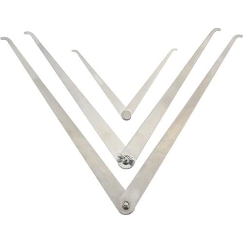 1Pcs 20/38.8/49cm Stell Clay Inner Outer Calipers Neka Card Gauge Caliper Model Sculpture Ceramic Tools DIY Art Quality Manual