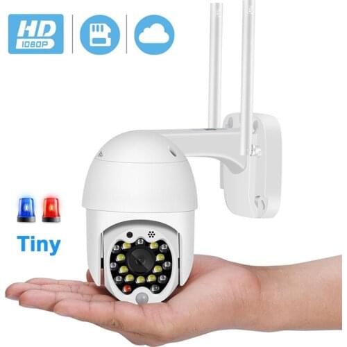1080P Mini PTZ WiFi Camera Auto Tracking 4X Zoom 2MP Wireless IP Camera Cloud-SD Card Motion Detection Audio CCTV Camera