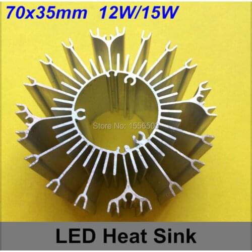 20 PCS LED Aluminum Radiator Heat Sink Cooler 10W 12W 14W 15W High Power PCB Lamp Base LED Heat Cooling Aluminum 70*35mm