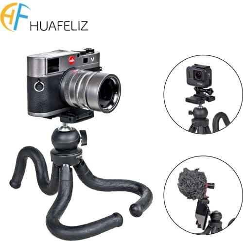 2021 New RM-30II Mini Bracket Stand Travel Outdoor Flexible Octopus Tripod 1/4 Screw for Smartphone DSLR SLR Camera GoPro Vlog