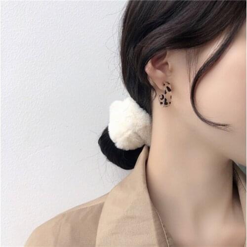 Acrylic Earrings Resin Geometric Hoop Fashion Stud Earrings C-shaped Earrings Resin Earrings Womens Bohemian Earrings