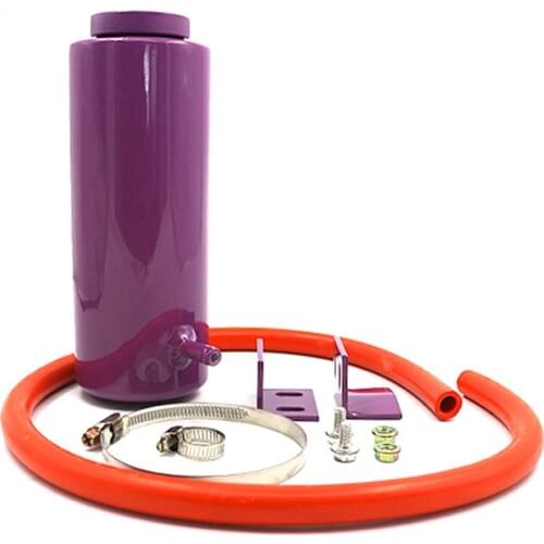 800ML Universal Radiator Coolant Cooling Aluminum Catch Tank Overflow Reservoir TT101142