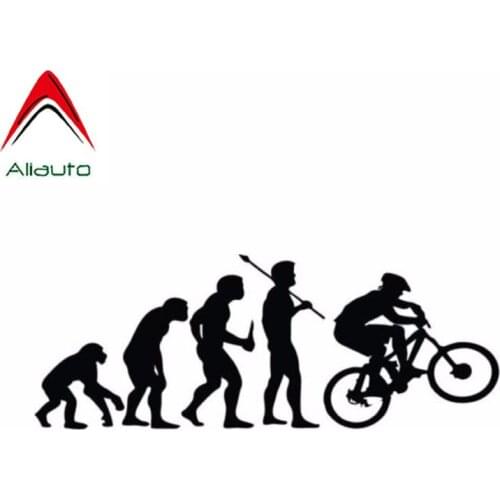Aliauto Personality Car Stickers Climbing Bike Evolution Waterproof Reflective Decals Vinyl Motorcycles Accessories,15cm*5cm