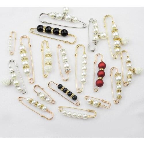 Safety Brooch Fine Workmanship Prevent Exposure Attractive Faux Pearl Women Safety Pin for Jewelry Craft
