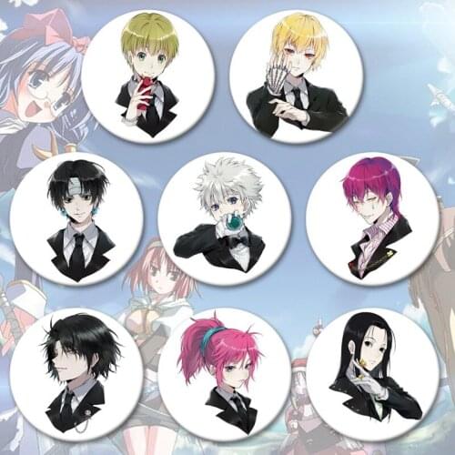 Anime Hunter X Hunter Cosplay Badges Brooch Icon Collection Bags Killua Zoldyck Kurapika Breastpin For Backpacks Clothing