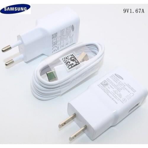9V1.67A Fast Charger EU Plug Adapter 2A Type C Cable for Samsung Galaxy S10 S8 S9 Plus A3 A5 A7 2017 Note 8 9 10 Plus 10