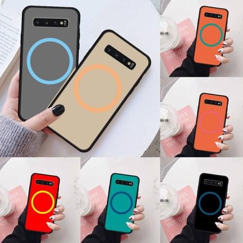 Magsafing pattern Phone Case For Samsung S6 S7 edge S8 S9 S10 e plus A10 A50 A70 note8 J7 2017