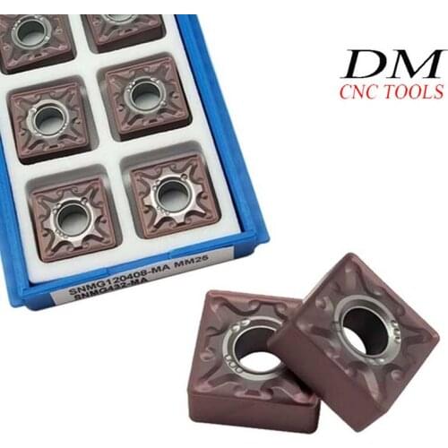 SNMG432 SNMG120404/08-MA MM25 lathe cutting Carbide insert for semi-finishing Grooving blade 10pcs