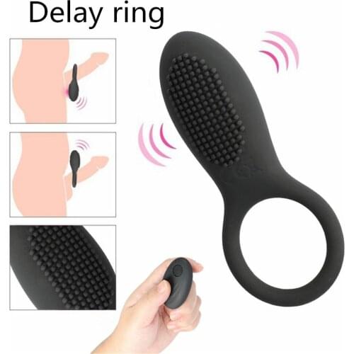 Penis Ring Vibrator Vibrating Cock Ring Remote Control Sex Toys for Adults Men Couple Clitoris Stimulator Delay Lasting Cockring
