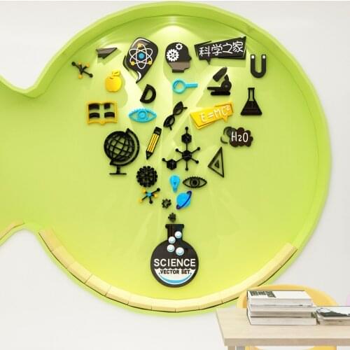 Creative Lab wall stickers DIY living room 3D Home restaurant TV sofa Entrance background wall Decorative paintings