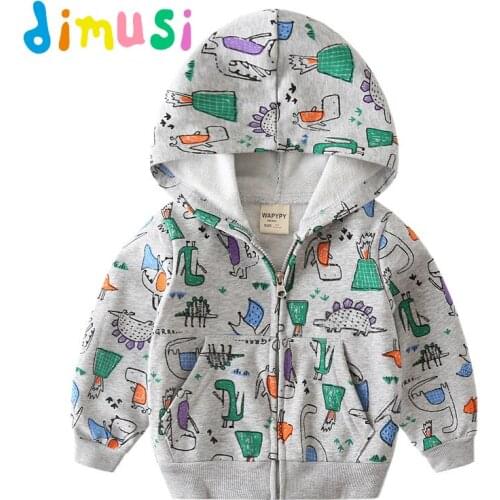 DIMUSI Spring Autumn Boys Bomber Jackets Children Cotton Hooded Clothing Casual Baby Girls Outdoor Windbreaker Kids Coats 8Y