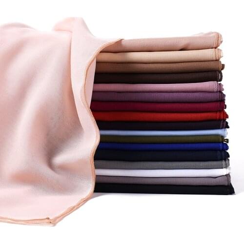 110*110cm Square Cotton Hijab Scarf Women Solid Color Muslim Soft Head Scarf Islamic Shawls and Wraps Headband Musulman Scarves