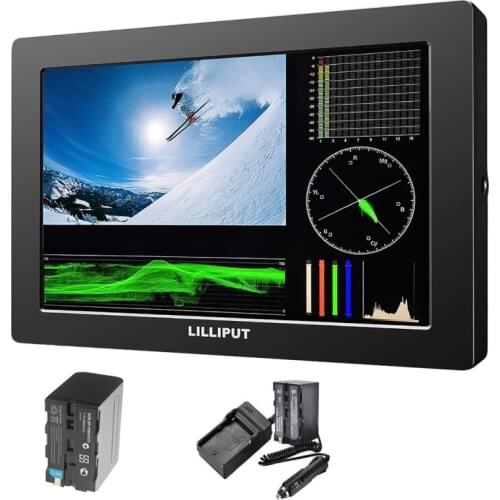 Lilliput Q7 Hot Selling 7 inch Full HD LCD 2K Monitor With 3G-SDI and HDMI Cross Conversion + 7 inch Magic Arm Clamp crab clip