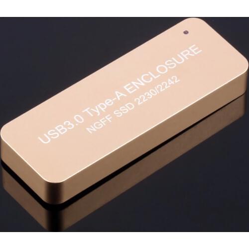 LM-841U USB3.0 TYPE-A TO SATA B-key SSD Enclosure Solid State Drive Hard Disk Adapter USB Enbedded for NGFF 2230/2242 Q19900/2