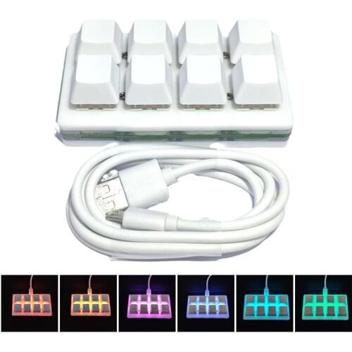 8/9keys OSU RGB Mechanical Keyboard For Photoshop Drawing Gaming Programming USB Mini Keypad DIY Macro Custom Keyboard Keycaps