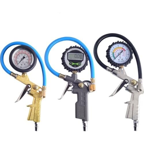 Tire Air Pressure Inflator Gauge Digital Dial Inflated Pumps Deflated Car Repair Tools for Motorcycle Vehicle Inflation Gun