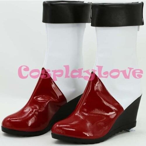 BlazBlue Litchi Faye-Ling Cosplay Shoes Boots Hand Made Custom-made For Halloween Christmas Festival