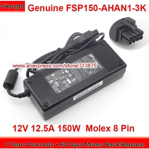 Genuine FSP150-AHAN1-3K 150W Charger 12V 12.5A AC Adapter for fsp 9NA1501836 1757003852 Molex 8 Pin Power Supply